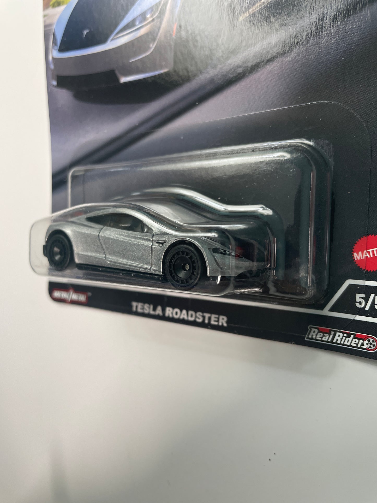 Hot Wheels 1/64 Car Culture American Scene Tesla Roadster Silver