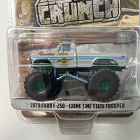 *Chase* Greenlight 1/64 Kings Of Crunch 1979 Ford F-250 Crime Time State Trooper Silver