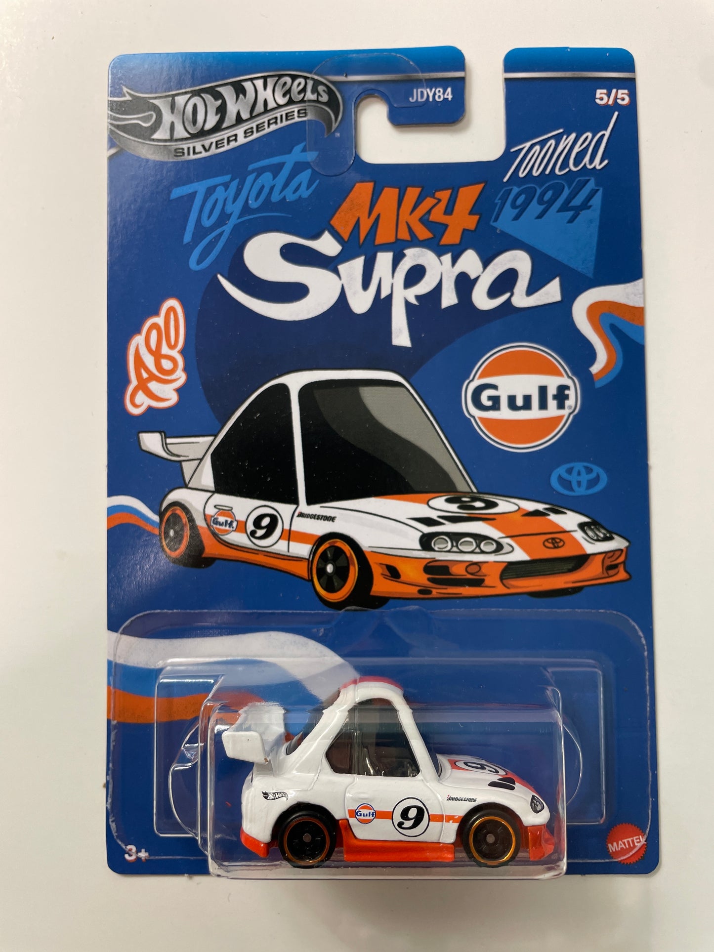 Hot Wheels 1/64 Noppo Gulf Racing Tooned ‘94 Toyota Supra White