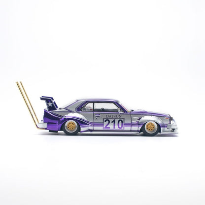 Pop Race 1/64 Nissan Skyline C210 Kaido Racer Bosozoku Style Purple