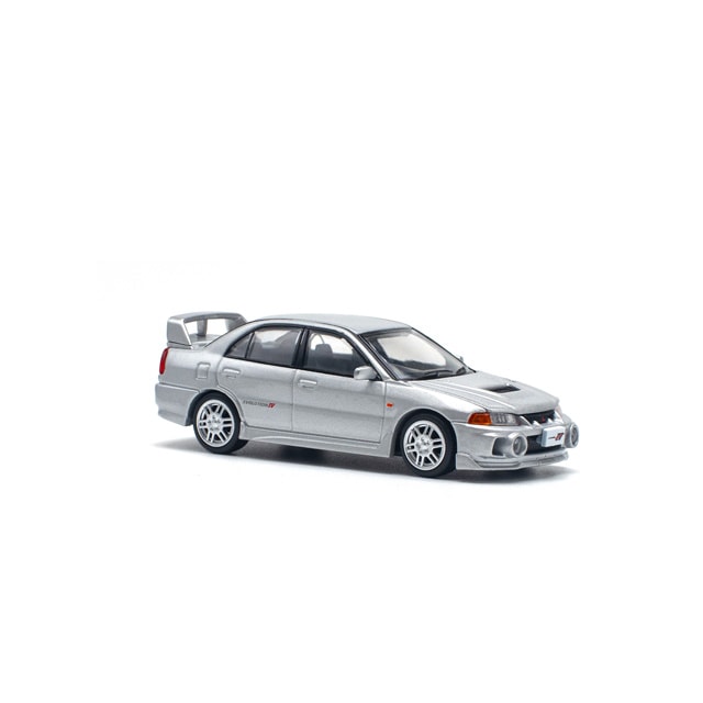Pop Race 1/64 Mitsubishi Lancer Evolution IV Silver