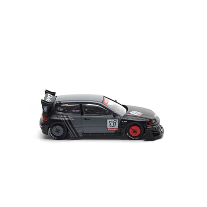Pop Race 1/64 Pandem Honda Civic EG6 Black - PR64-0163
