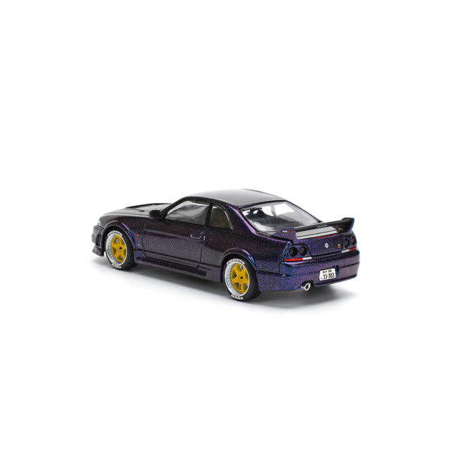 Pop Race 1/64 Nissan Skyline GT-R R33 Midnight Purple - PR64-0256