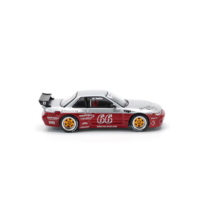 Pop Race 1/64 Pandem Nissan Silvia S13 - Moontech Red - PR64-0258