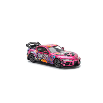 Pop Race 1/64 Darwin PRO 66G WBK Supra (A90) - 1087X LION DANCE Pink - PR64-0285
