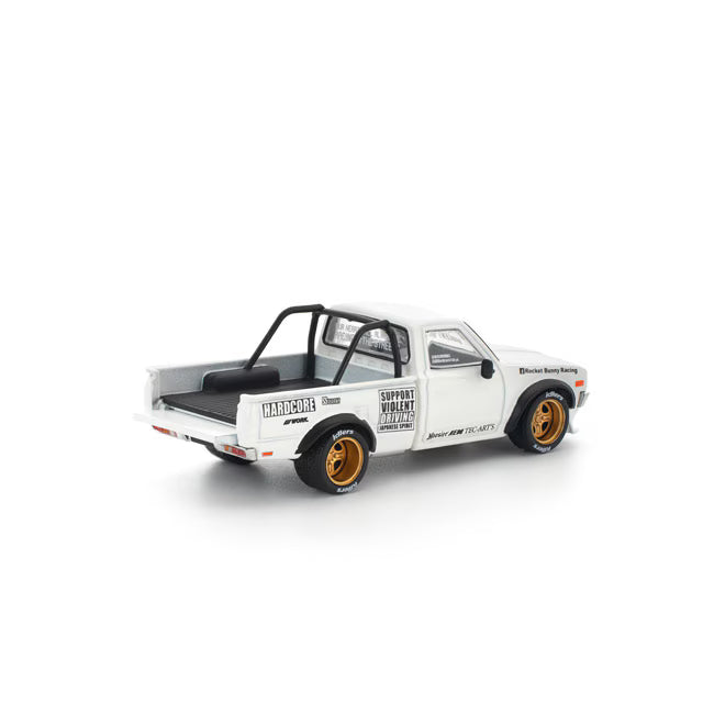 Pop Race 1/64 Pandem Datsun 620 White - PR64-0350