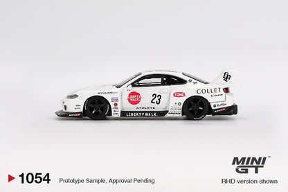 Mini GT 1/64 Nissan LB-Super Silhouette S15 SILVIA ATHLETE n.23 White - MGT01054