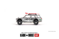 Mini GT x Kaido House 1/64 Datsun KAIDO 510 Wagon 4x4 Kaido Offroad V1 Silver