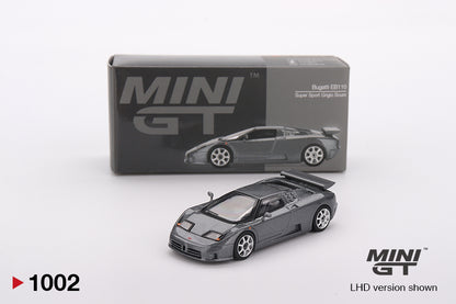 Mini GT 1/64 Bugatti EB110 Super Sport Grigio Scuro Grey - MGT01002
