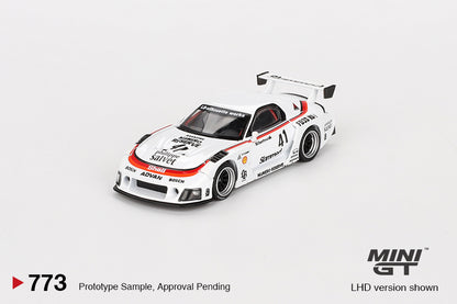 Mini GT 1/64 MAZDA RX-7 LB-Super Silhouette #41 Numero Reserve White - MGT00773