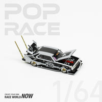 Pop Race 1/64 Nissan Skyline C210 Bosozoku Style Black