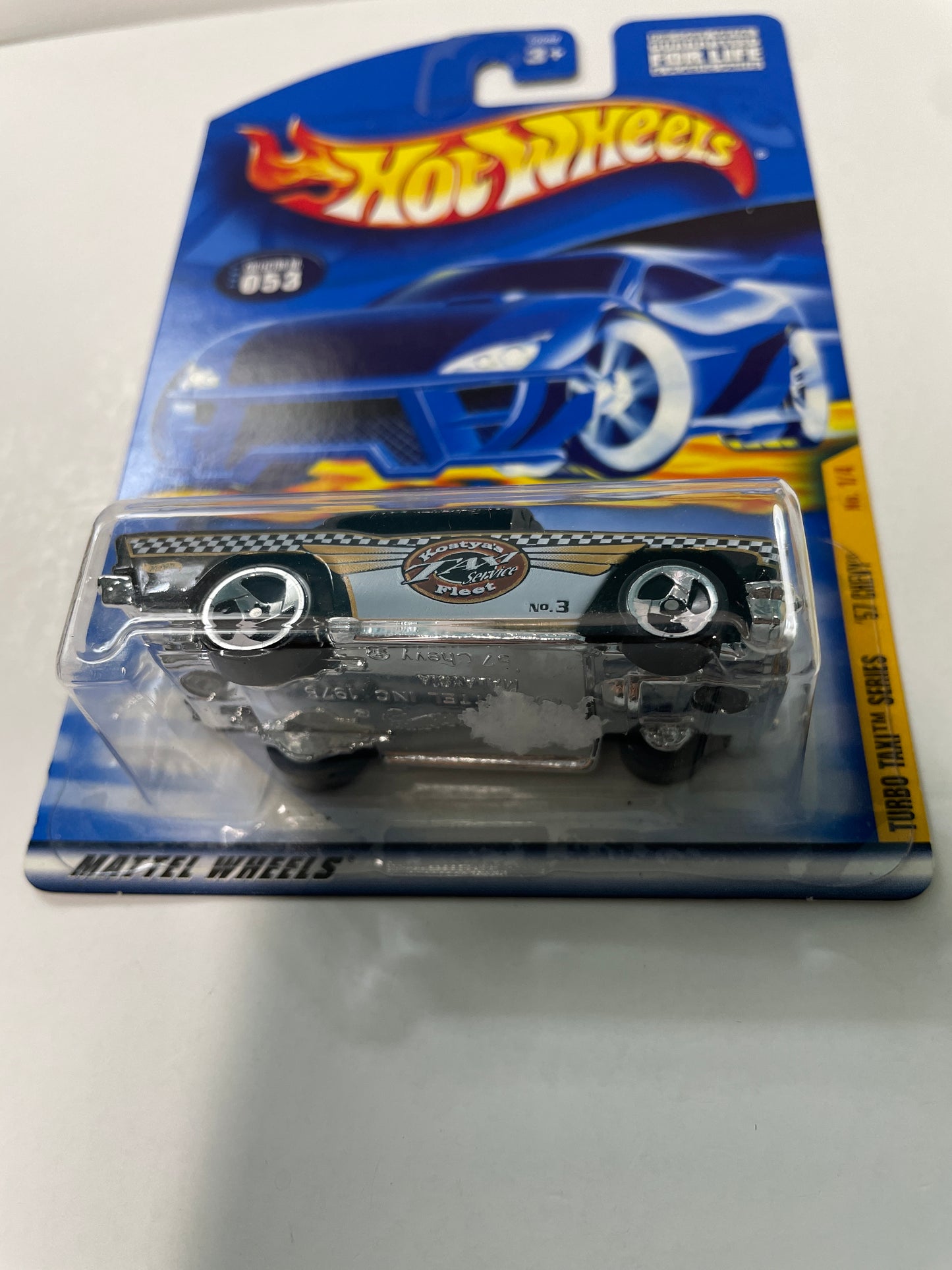 Hot Wheels 1/64 ‘57 Chevy Black - Damaged Box
