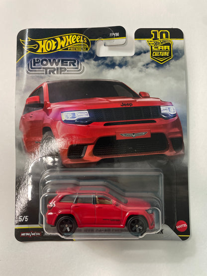 Hot Wheels 1/64 Car Culture 2026 Power Trip 2019 Jeep Grand Cherokee Trackhawk Red - JKF28 - Damaged Box