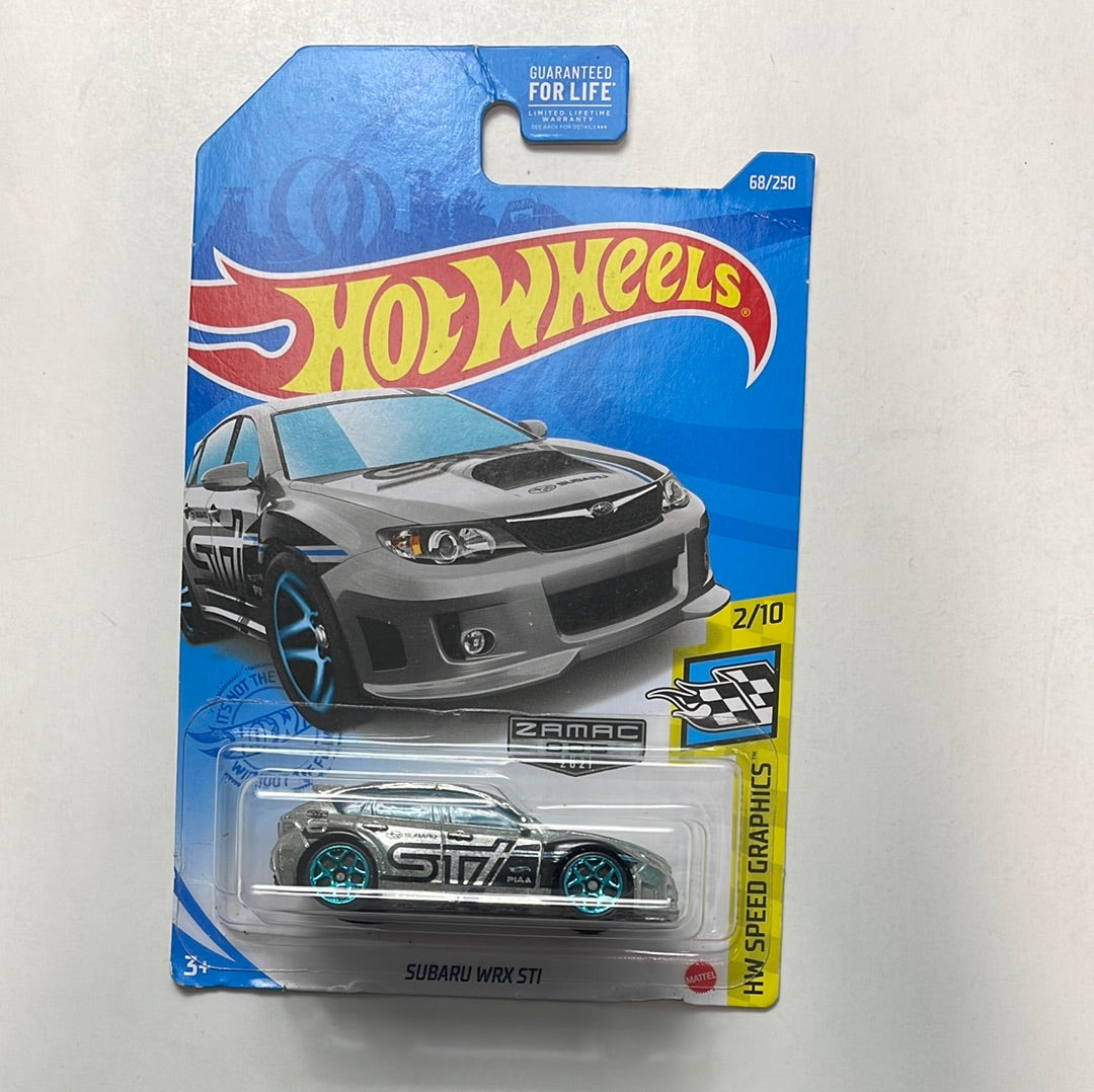 Hot Wheels 1/64 Zamac Subaru WRX STI - Damaged Card