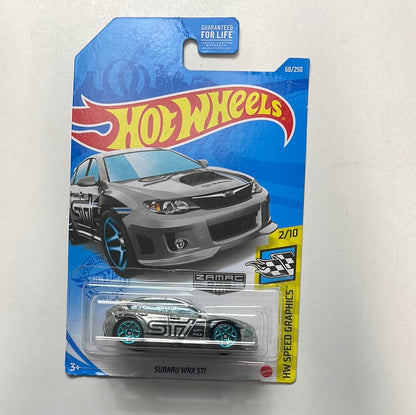 Hot Wheels 1/64 Zamac Subaru WRX STI - Damaged Card