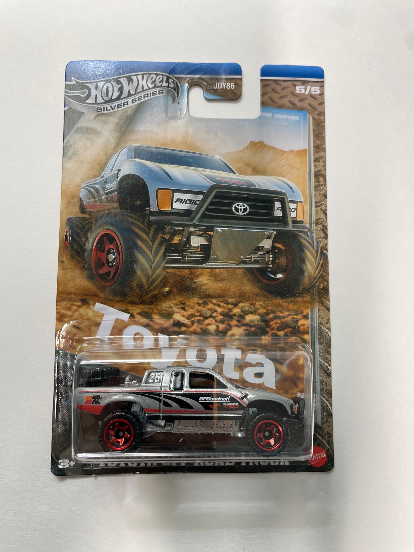 Hot Wheels 1/64 Toyota Silver Series Toyota Off-Road Truck Silver - JCB75