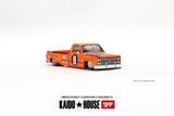 Mini GT x Kaido house 1/64 Chevrolet Silverado Dually KAIDO WORKS V2 Orange