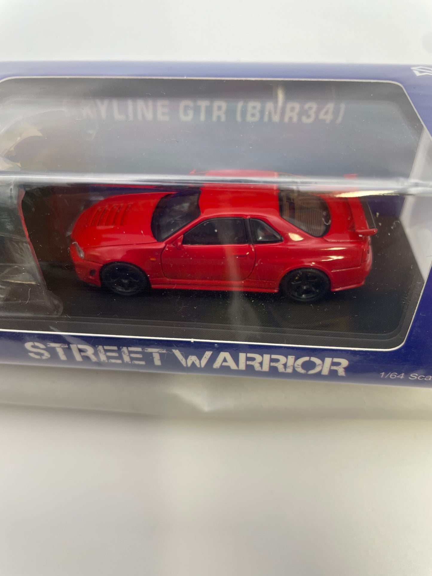 Street Warrior 1/64 Nissan Skyline GT-R BNR34 Camper w/ Tent Red