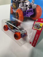 Hot Wheels 1/64 Treasure Hunt Baja Bone Shaker - Damaged Card