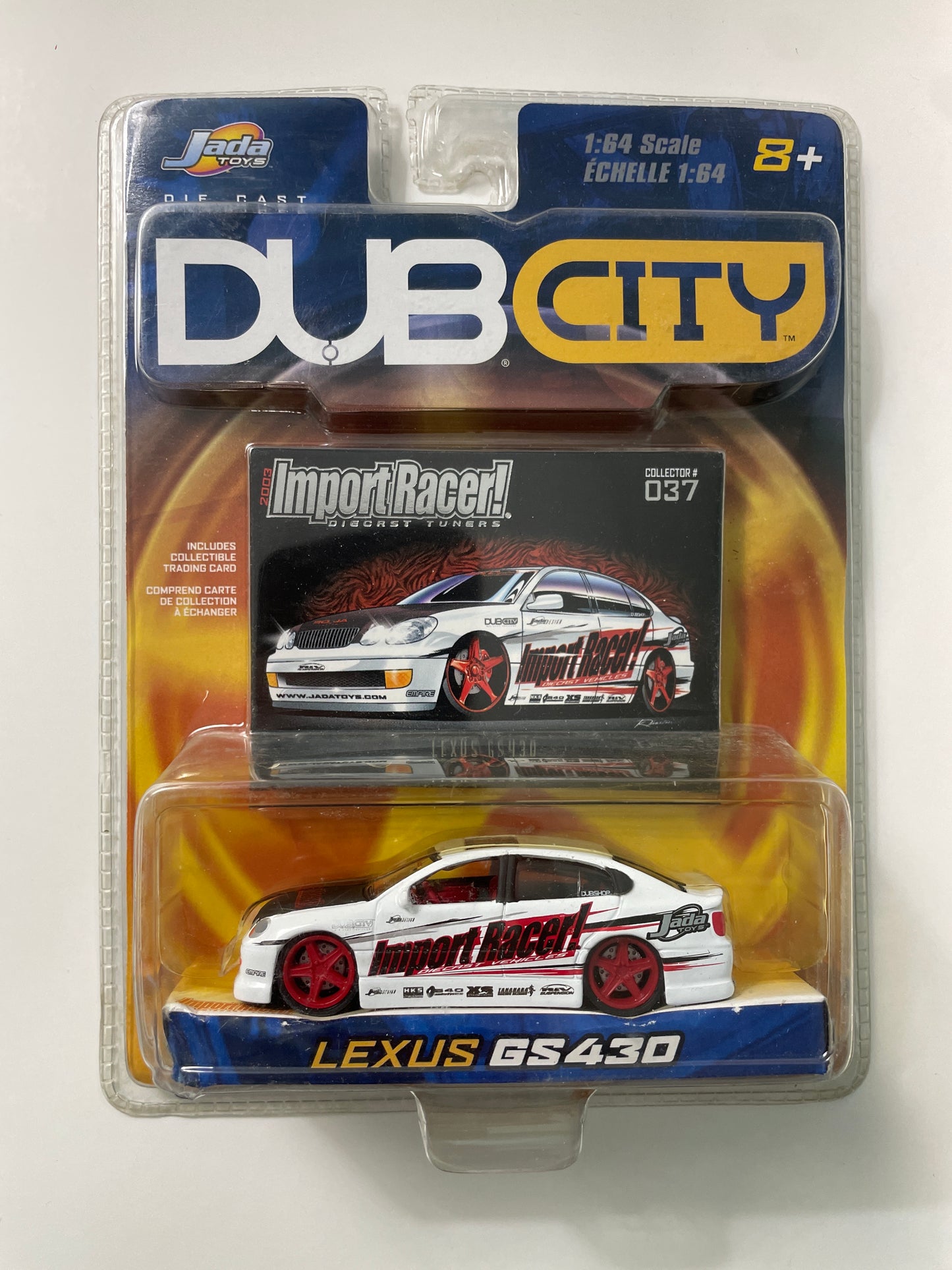 Jada 1/64 DUB City Lexus GS430 White - 12002 - Damaged Box