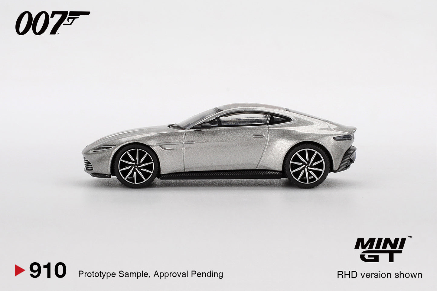 Mini GT 1/64 James Bond 007 Aston Martin DB10 “Spectre”  Traditional Chinese Blister Packaging Silver – MGT00910-007TC