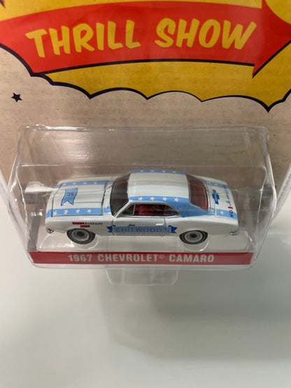 Greenlight 1/64 Hobby Exclusive Joie Chitwood's Thrill Show 1967 Chevrolet Camaro White & Blue