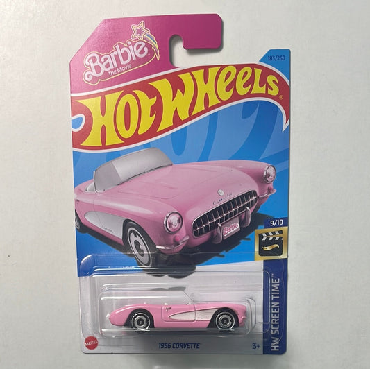 Hot Wheels 1/64 1956 Corvette Pink Barbie