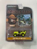 Greenlight 1/64 Smokey Bear 1942 Willys MB Jeep Green