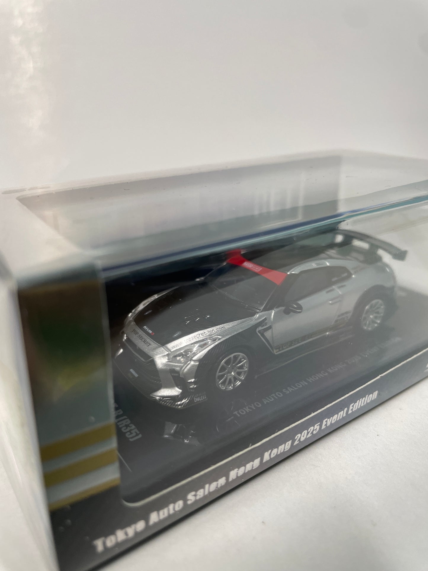 Inno64 1/64 Top Secret Nissan GT-R (R35) Tokyo Auto Salon Hong Kong 2025 Event Edition Grey & Black - IN64-R35TS-TASHK25