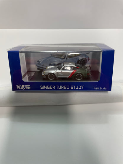 Ghost Player 1/64 Porsche Singer Turbo Study Cyberpunk Livery Silver