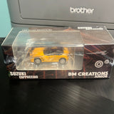 BM Creations 1/64 Suzuki Cappuccino Yellow w/ Extra Wheels & Removable Roof