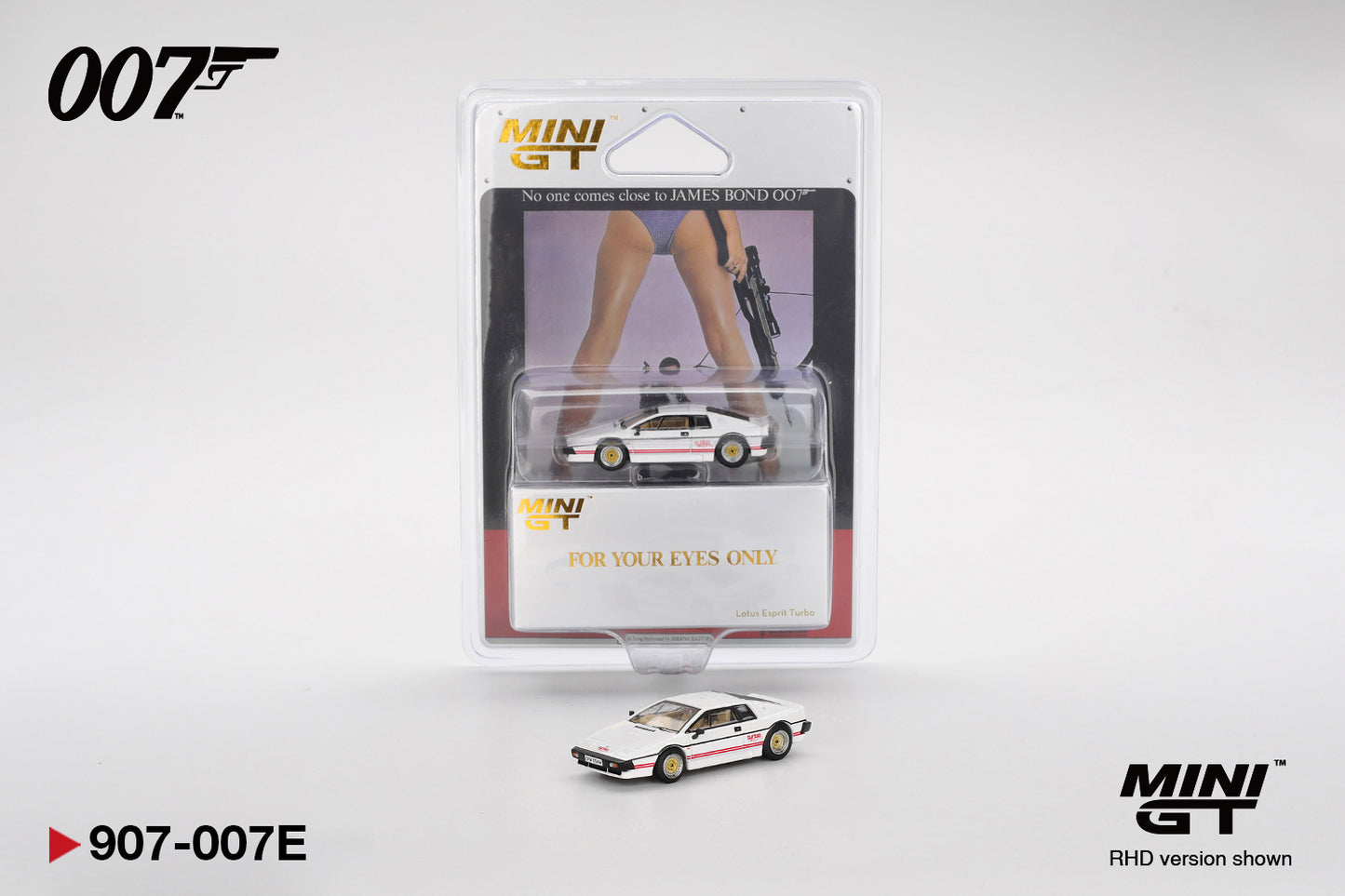 Mini GT 1/64 Lotus Esprit Turbo White "For Your Eyes Only" White - MGT00907-007E