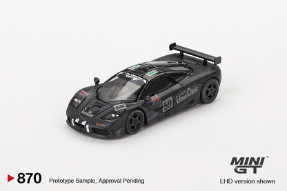 Mini GT 1/64 McLaren F1 GTR #59 1995 Le Mans 24Hr Winner Post-Race Weathered Black - MGT00870