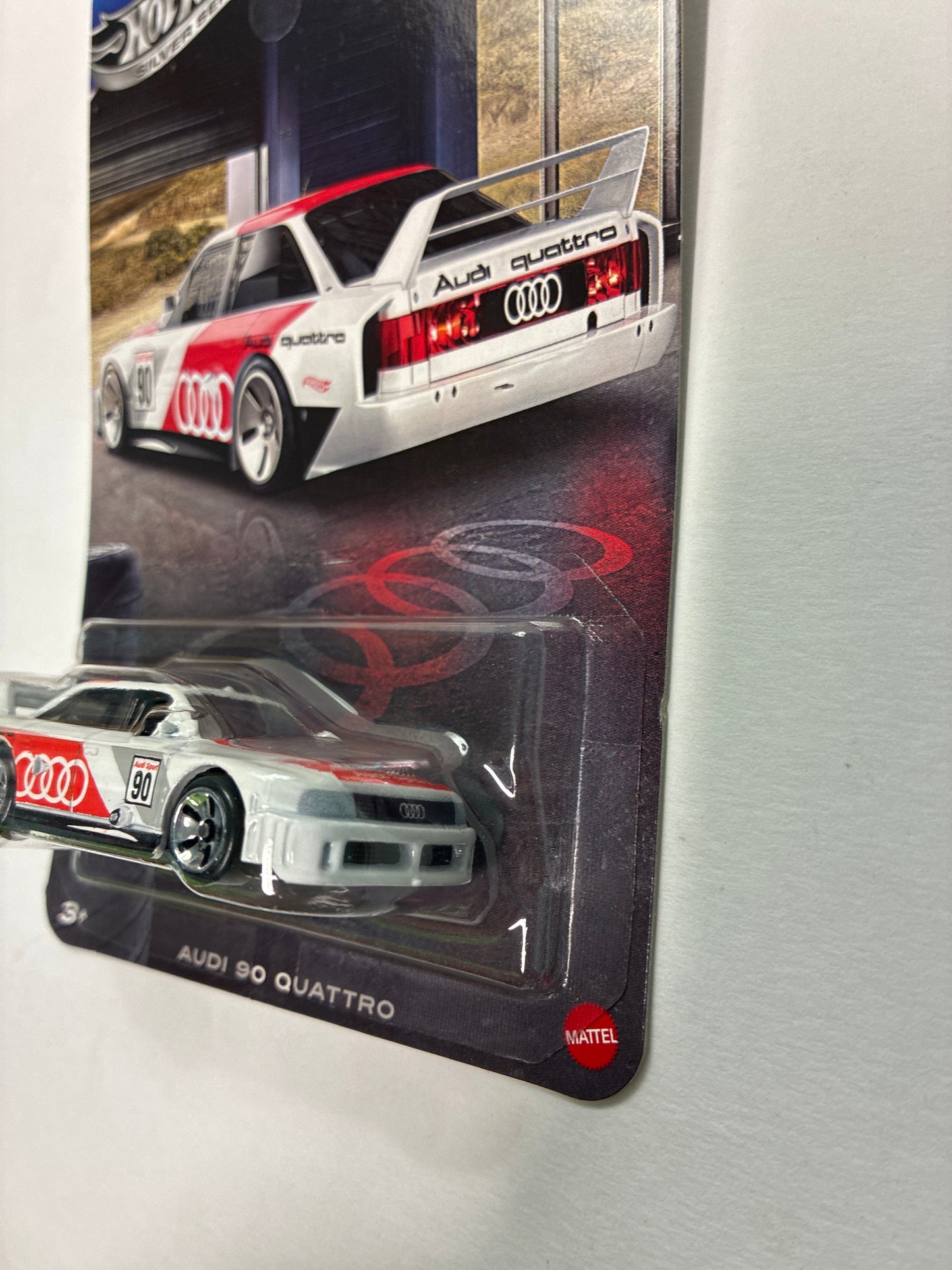 Hot Wheels 1/64 Silver Series Audi 90 Quattro White - JKY15