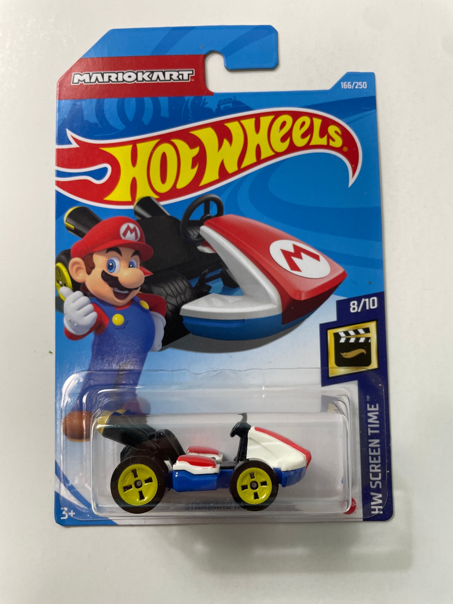 Hot Wheels 1/64 Mario Kart Standard Kart Black & Red - Damaged Box
