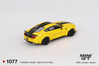 Mini GT 1/64 LB-WORKS FORD MUSTANG Triple Yellow - MGT01077