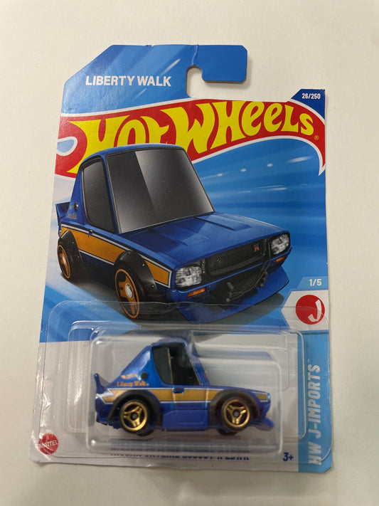 Hot Wheels 1/64 Nissan Skyline 2000GT-R LBWK Blue - Damaged Box