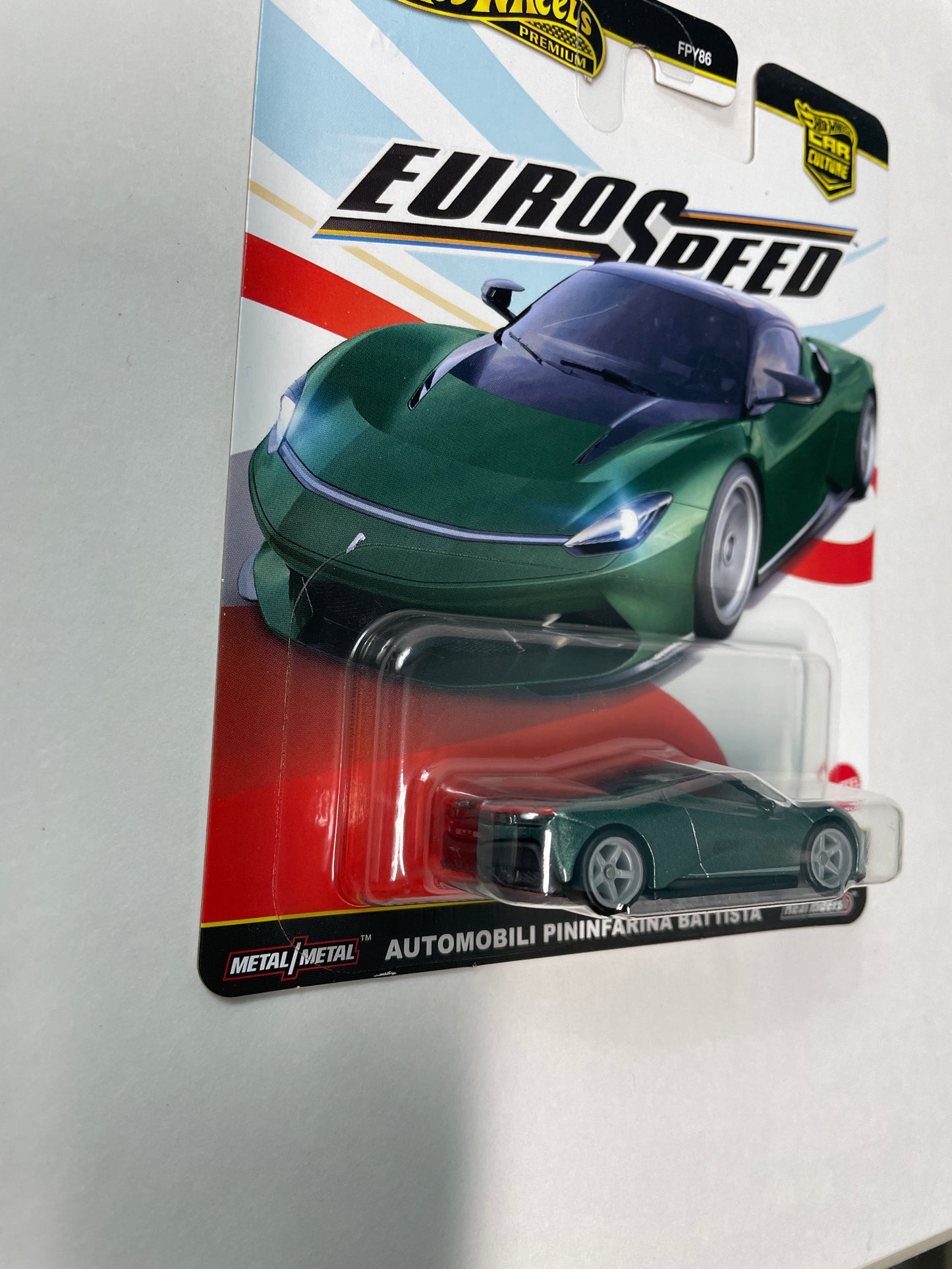 Hot Wheels 1/64 Car Culture Euro Speed Automobili Pininfarina Battista Green