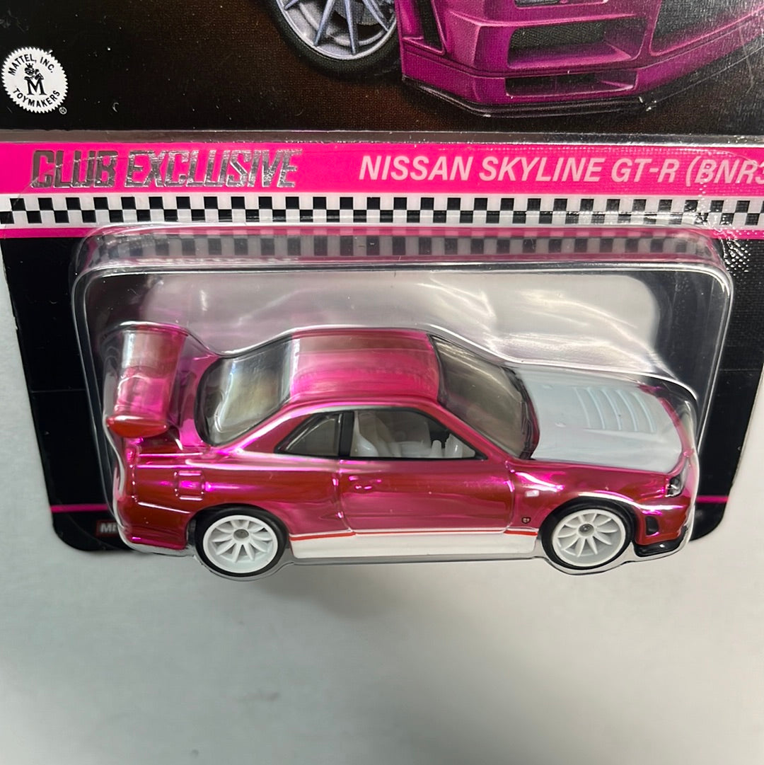 Hot Wheels RLC Nissan Skyline GT-R (BNR34) Pink