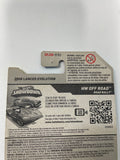 Hot Wheels 1/64 Factory custom Super Treasure Hunt 2008 Mitsubishi Lancer Evolution Orange w/ Gold Wheels- Damaged Card