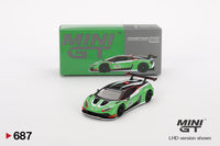 Mini GT 1/64 Lamborghini Huracán GT3 EVO2 Presentation Green