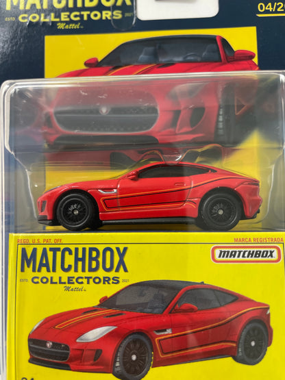 Matchbox Collectors 1/64 2015 Jaguar F-Type Coupe Red - HFL78 - Damaged Box