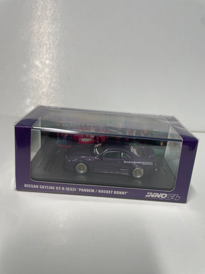 Inno64 1/64 Nissan Skyline GT-R (R33) "Pandem/Rocket Bunny" Purple