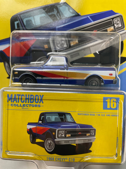 Matchbox Collectors 1/64 1968 Chevy C10 Blue - JJW06