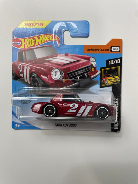 Hot Wheels 1/64 Fairlady 2000 Short Card Red - Damaged Card