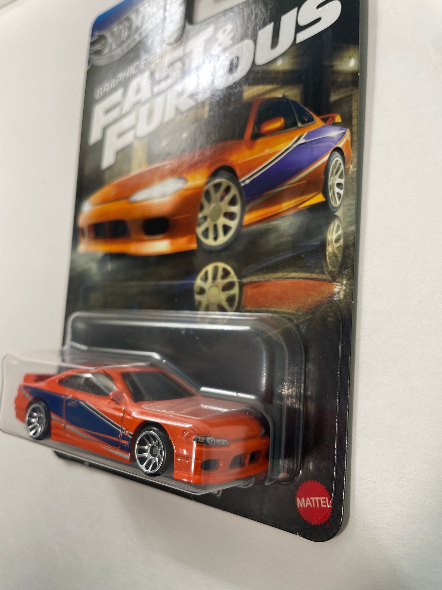 Hot Wheels 1/64 Silver Series Graphic Remix Fast & Furious Nissan Silvia (S15) Orange - JBY48