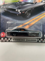 Hot Wheels 1/64 Boulevard ‘70 Dodge Hemi Challenger Black - Damaged Card