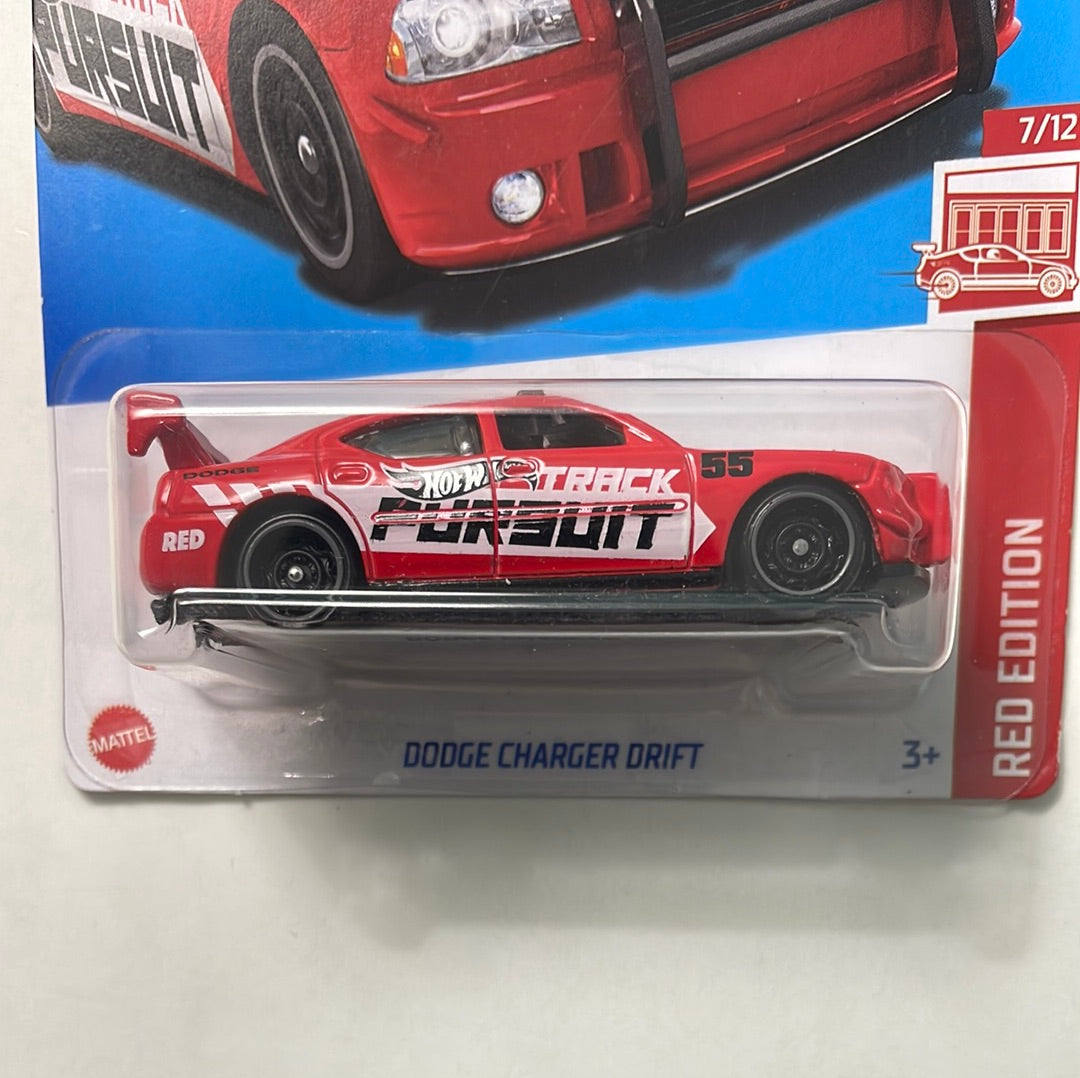 Hot Wheels 1/64 Target Red Dodge Charger Drift Red