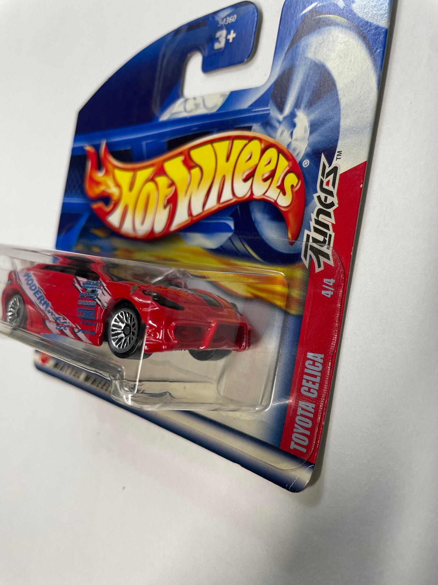 Hot Wheels 1/64 Toyota Celica Short Card Red - Damaged Box