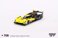 Mini GT 1/64 Cadillac V-Series.R #01 Cadillac Racing 2023 IMSA Daytona 24 Hrs 3rd Place Yellow & Black